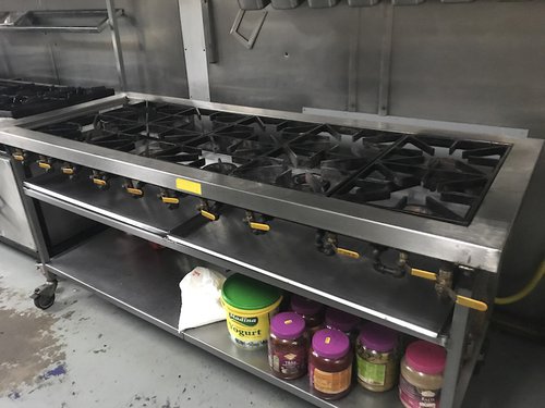 Commercial 6 Burner Range Cooker Hob