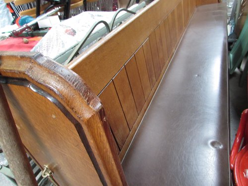 3m Honey Oak Church Pew