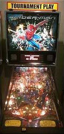 Spider Man Pinball Arcade Machine