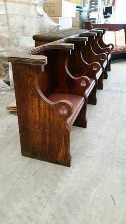 Unique pew style bench - Nottingham