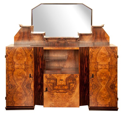 Italian Credenza Figured Walnut And Makassar - London