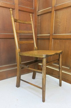 Bournemouth Antique Oak Church Chapel Pew Chair