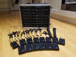 lavalier beltpack UHF wireless microphone radio mic system UF-1064 UF-1264