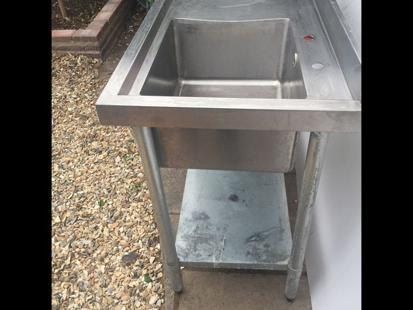 Secondhand steel sink for sale