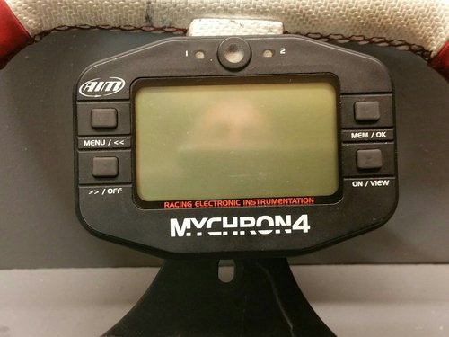 Aim Mychron 4 Kart Lap Timer used for Tonykart Alonso Kosmic Birel Rotax Iame Aim Mychron 4 Kart Lap Timer used for Tonykart Alonso Kosmic Birel Rotax Iame