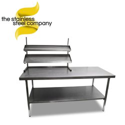 1.8m Stainless Steel Bench With Gantry (Ref:SS142)