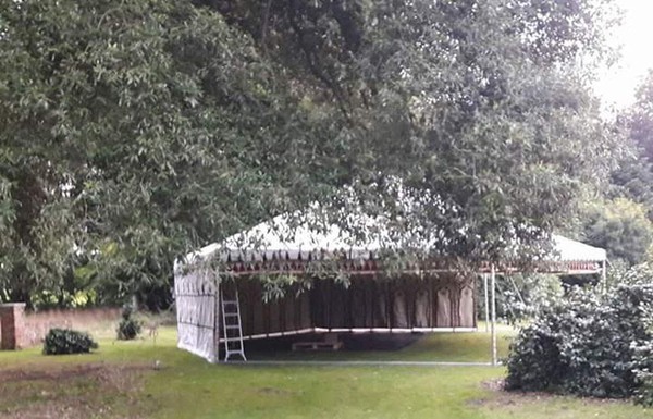 Moroccan Party Marquee in a garden