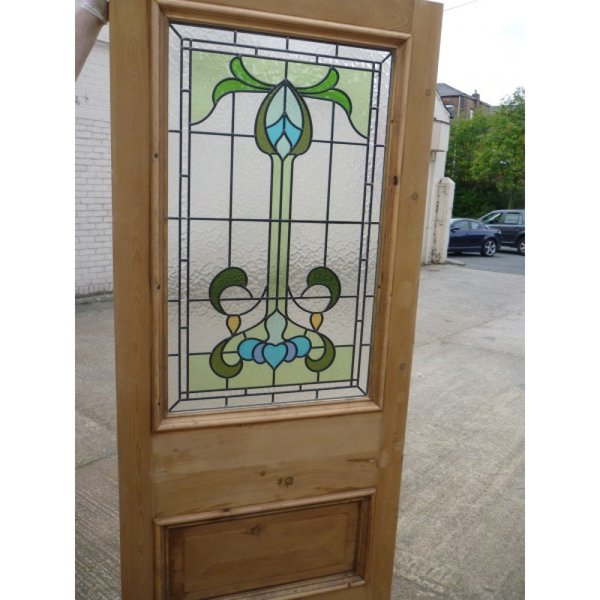 Victorian Glass stained door for sale