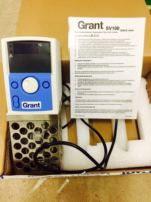 Stirred Water Immersion Thermostat for Sous Vide Cooking