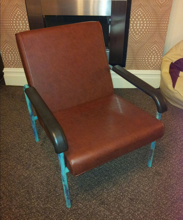 Retro Tan Leather chair
