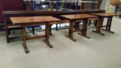Oak pew bench