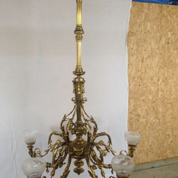 Large antique chandelier