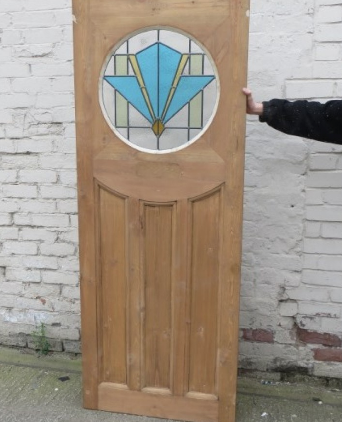 Secondhand Chairs And Tables Home Furniture 1930 Edwardian Stained Glass Exterior Door Blue Art Deco