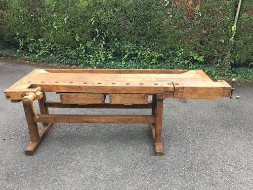 Vintage Oak Workbench Vintage Oak Workbench