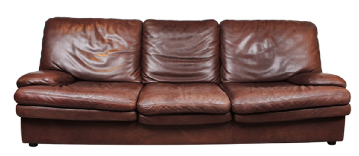 buying a used leather sofa