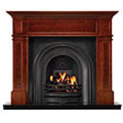 Oak fireplace