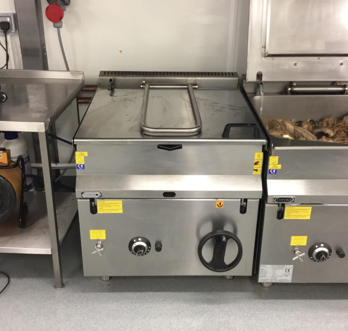 Secondhand Catering Equipment Bratt Pans LPG Tilting Bratt Pan 80L