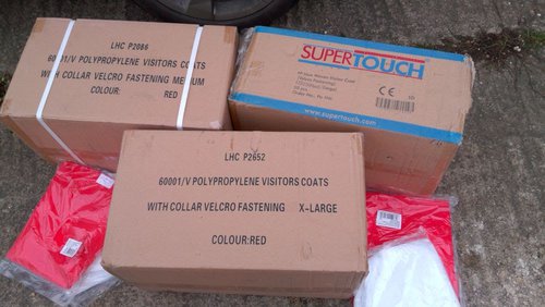 Supertouch Disposable PE Visitors Coats Supertouch Disposable PE Visitors Coats