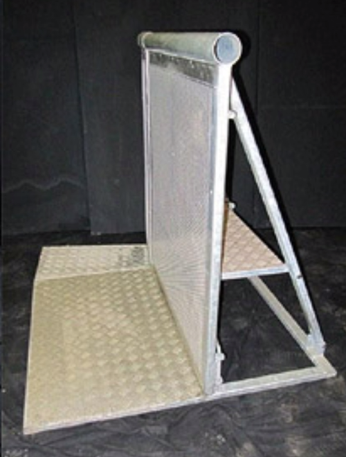 Galvanised steel crowd barriers Galvanised steel crowd barriers