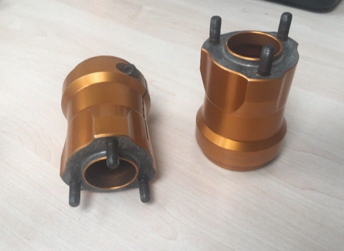Go kart rear gold hubs Go kart rear gold hubs