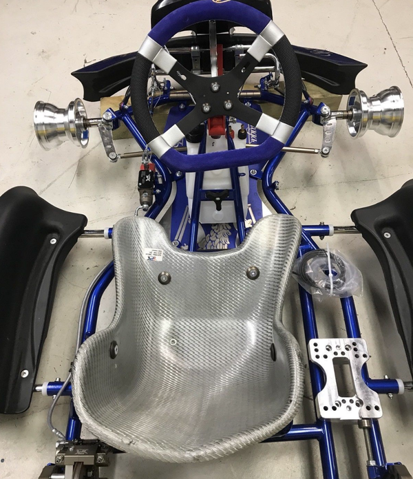 GO kart with multi drilled engine mount