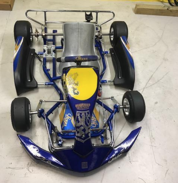 Brand new praga cadet go kart rolling chassis