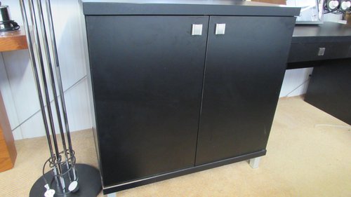 Black cupboards Black cupboards