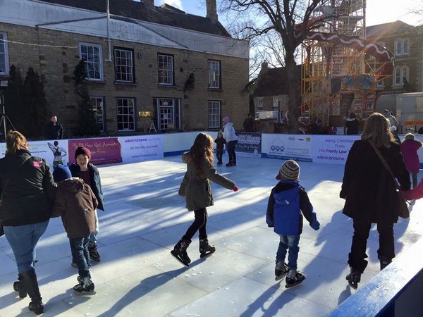 Outdoor ice rink