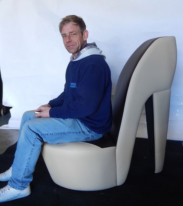 Pair Large Stiletto Shoe Chairs Pair Large Stiletto Shoe Chairs