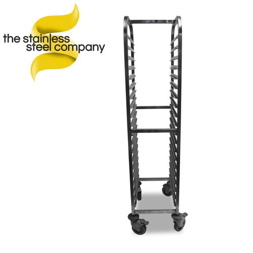 Stainless steel gastronome trolley