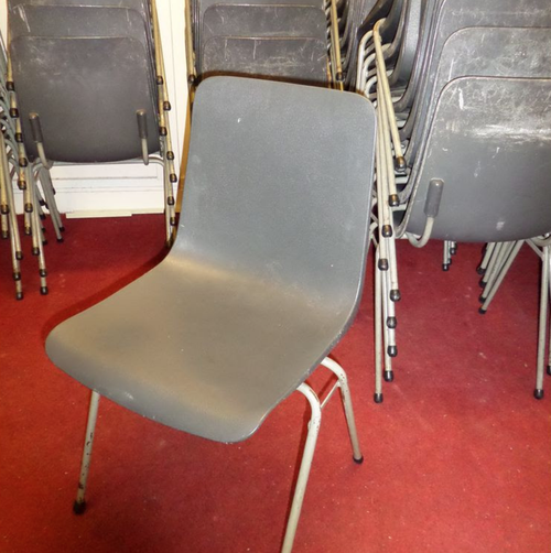 Hard grey plastic chairs for sale Hard grey plastic chairs for sale