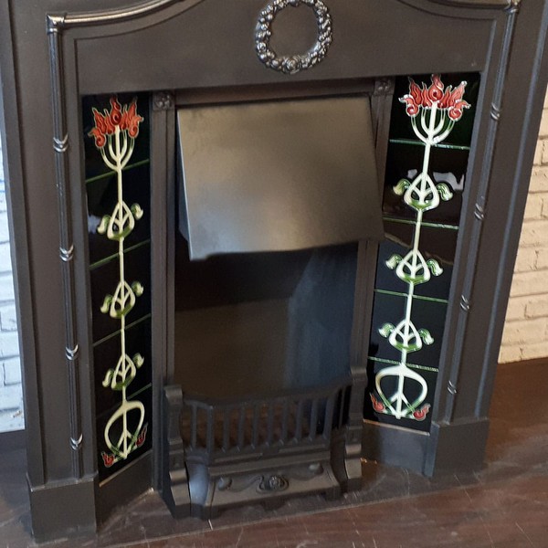 Original bowed fireplace for sale