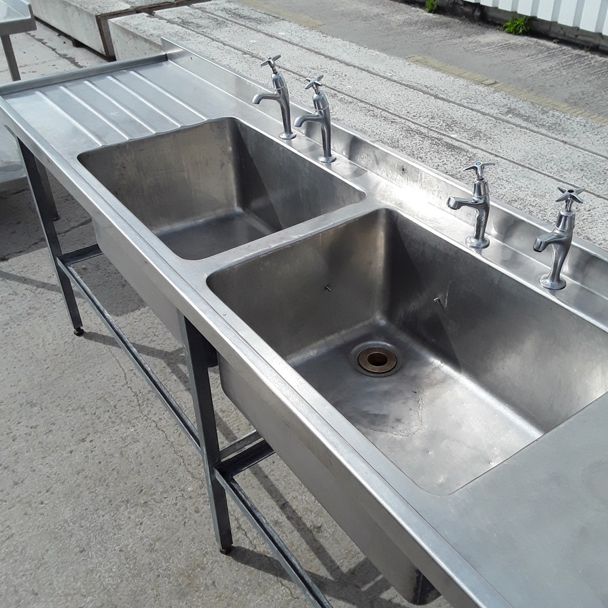 Secondhand Catering Equipment Double Sinks Used