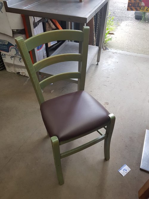 Green cafe chairs Green cafe chairs