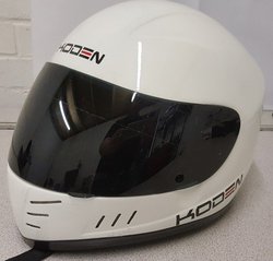 Koden White CMR Crash Helmet Small (56 - 57cm) LARGE used