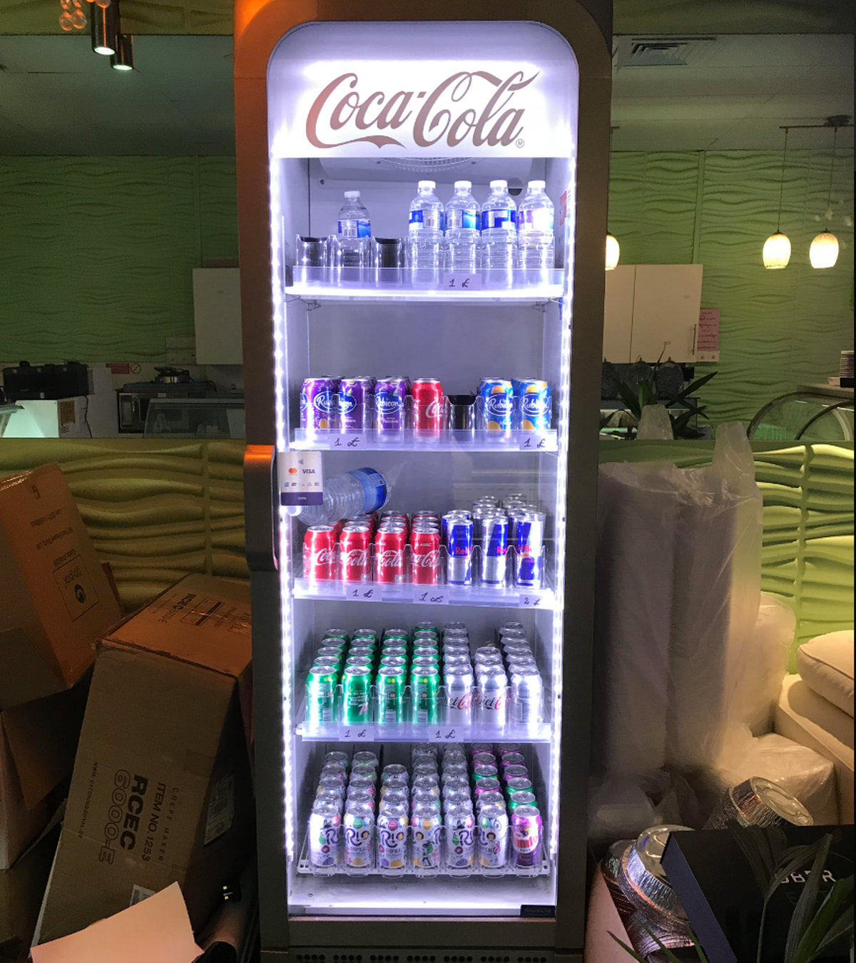 secondhand-shop-equipment-drinks-display-fridges-coke-dispenser