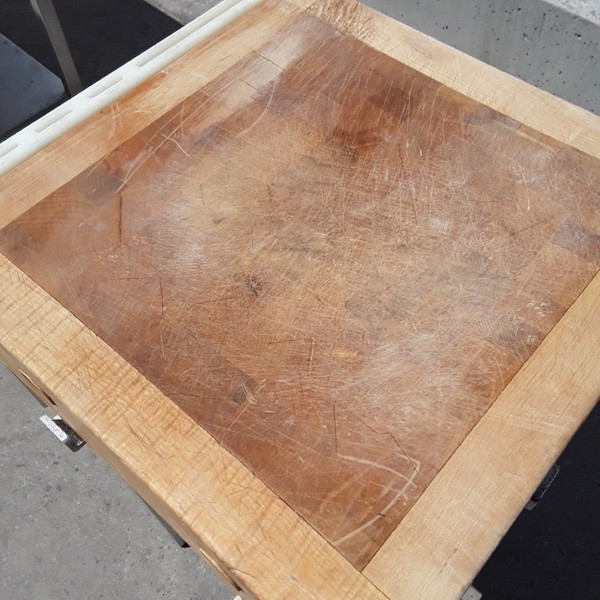 Freestanding Wooden Butchers Block