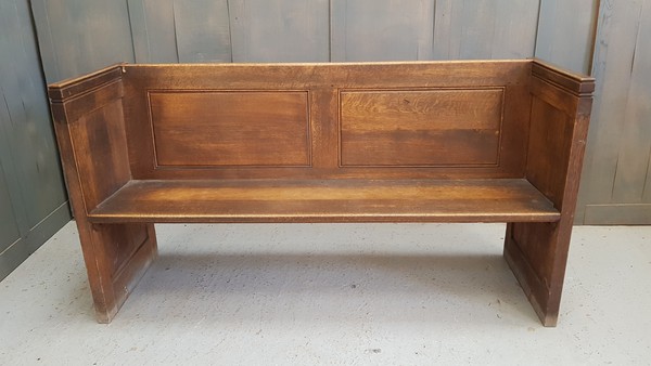 Classic Square Ended Solid Oak Church Chapel Pews