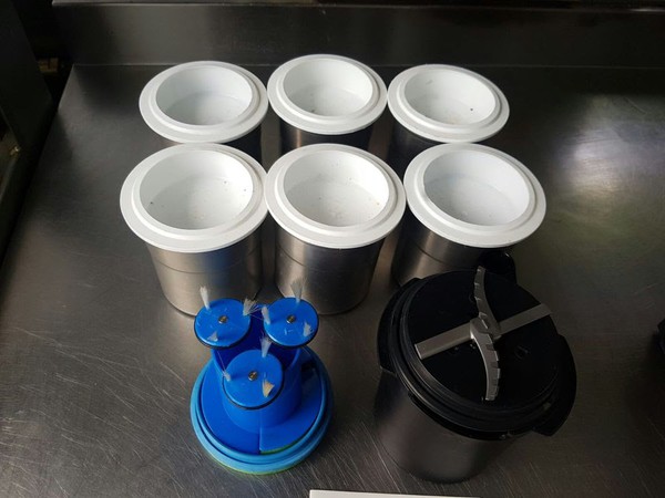 Secondhand Pacojet food processor beakers
