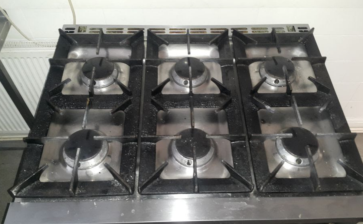 Secondhand Catering Equipment Gas Range Cookers Buffalo 6 Hob