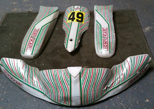 Kart OTK Tony kart Bodywork 2x Side Pods Nassau panel Nose Cone Kart OTK Tony kart Bodywork 2x Side Pods Nassau panel Nose Cone