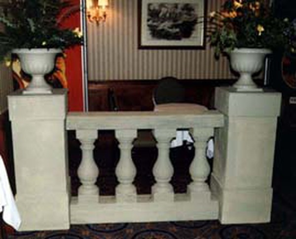 Stone Effect Balustrade Prop