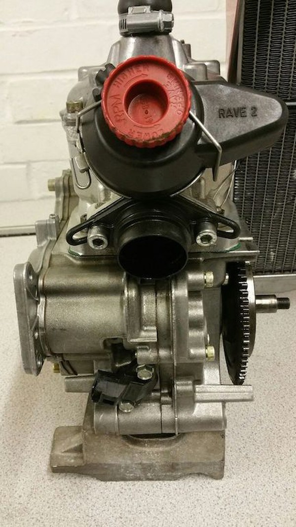 Second Hand Rotax Senior Engine and radiator, KR barrel and power valve