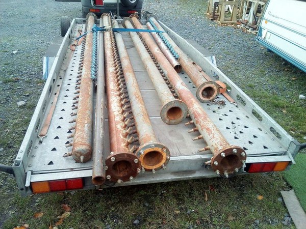 Secondhand distribution pipes