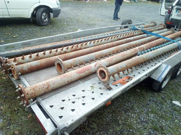 Used distribution pipes