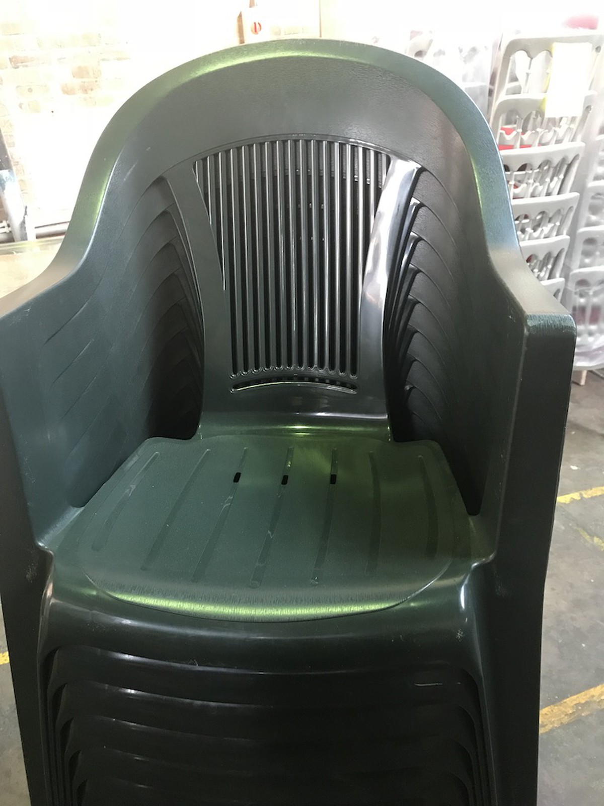 Secondhand Chairs and Tables | Plastic Bistro Chairs | 250x Green Patio