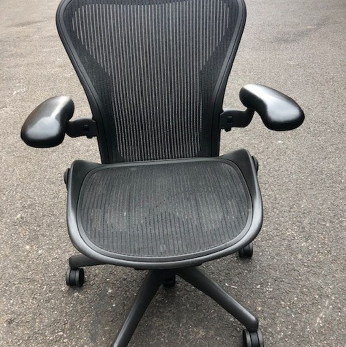 120x herman miller aeron chair size b black mesh hertfordshire