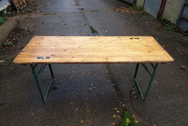 Secondhand trestle tables