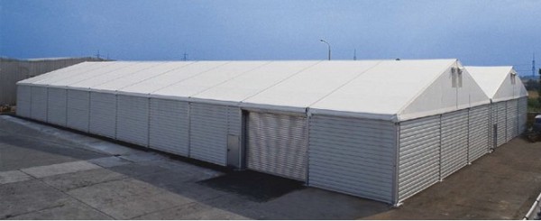 Steel Sided Temporary Warehousing