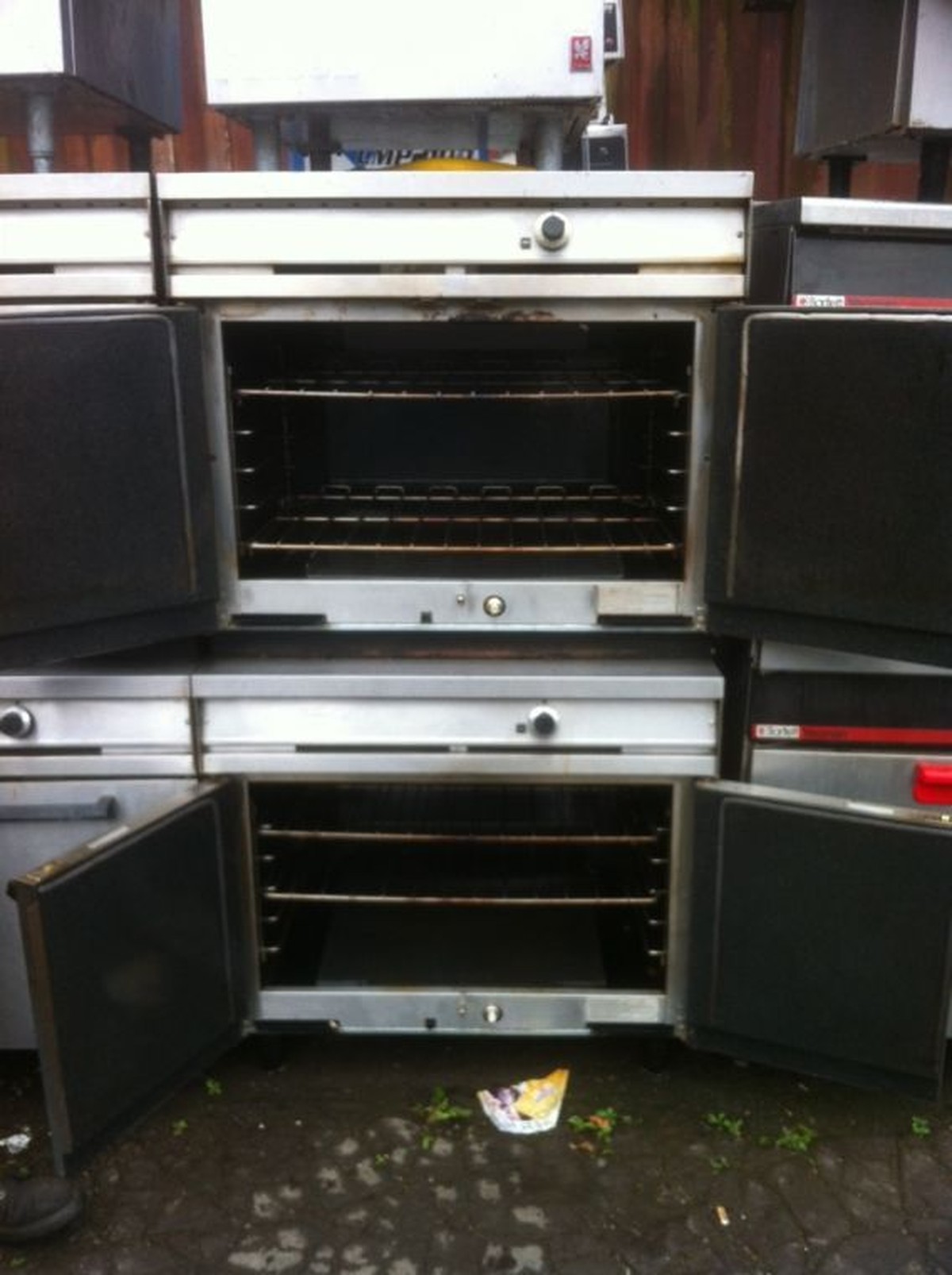 Secondhand Catering Equipment Gas Oven 4 Grid Falcon Two Tier Gas